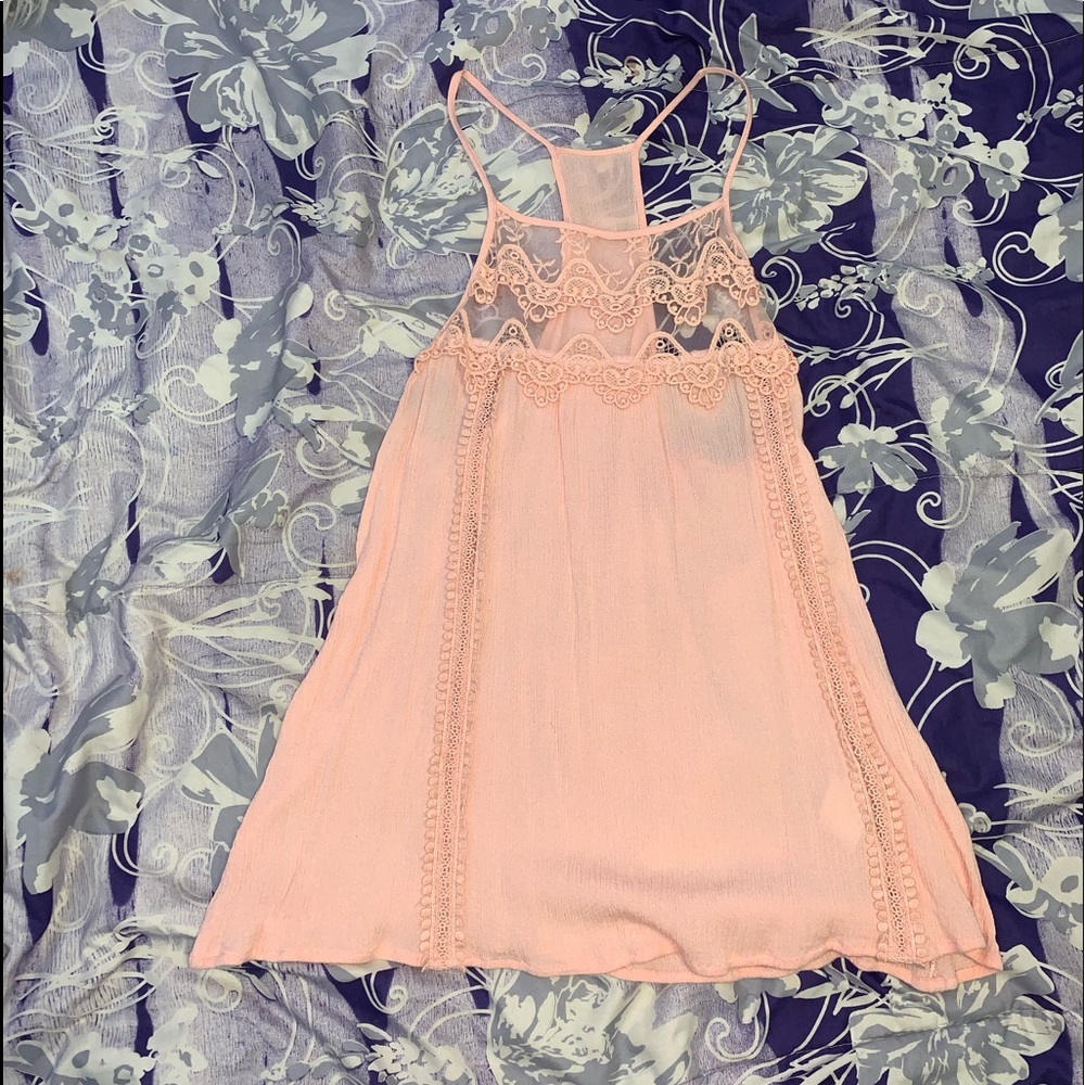 Pink strappy top